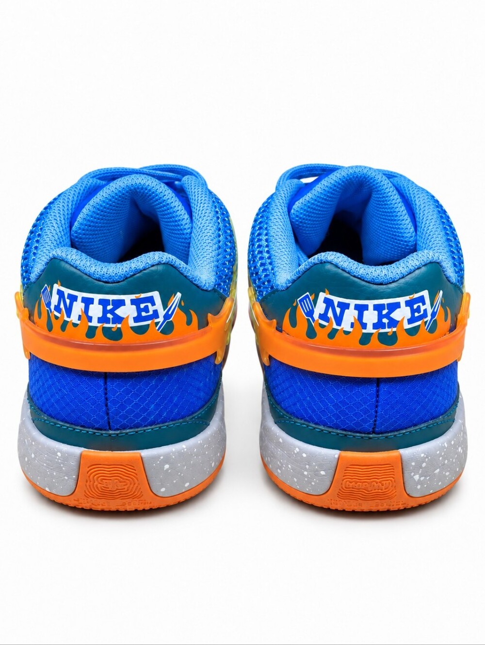 NIKE BLUE JA 1 "Backyard BBQ" BASKETBALL SNEAKERS Boys Size 7 Women's Size 8.5 - Picture 8 of 10
